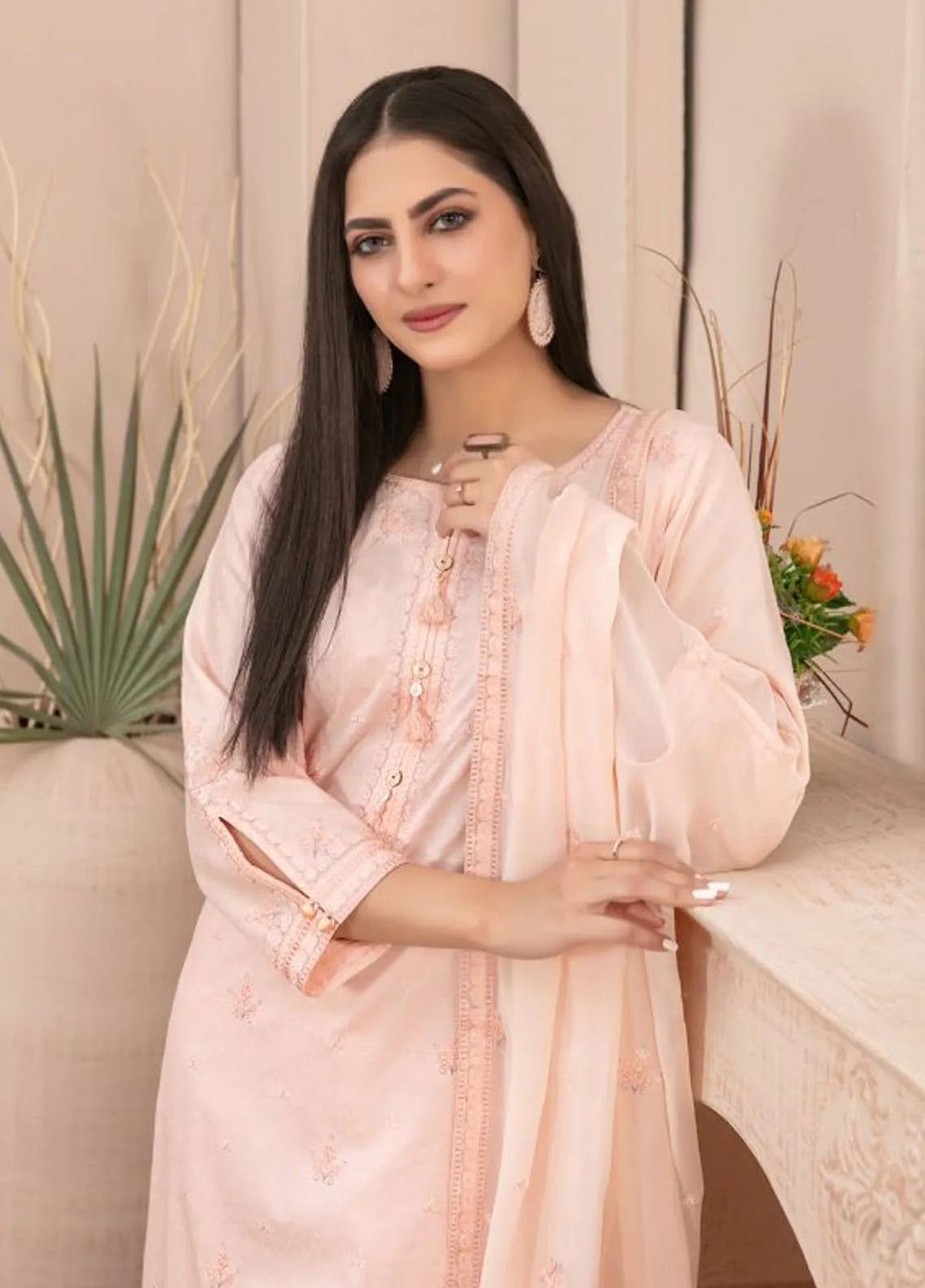 Zenel by Tawakkal Fabrics Embroidered Lawn Suits Unstitched 3 Piece TWF24Z D-2158 - Festive Collection