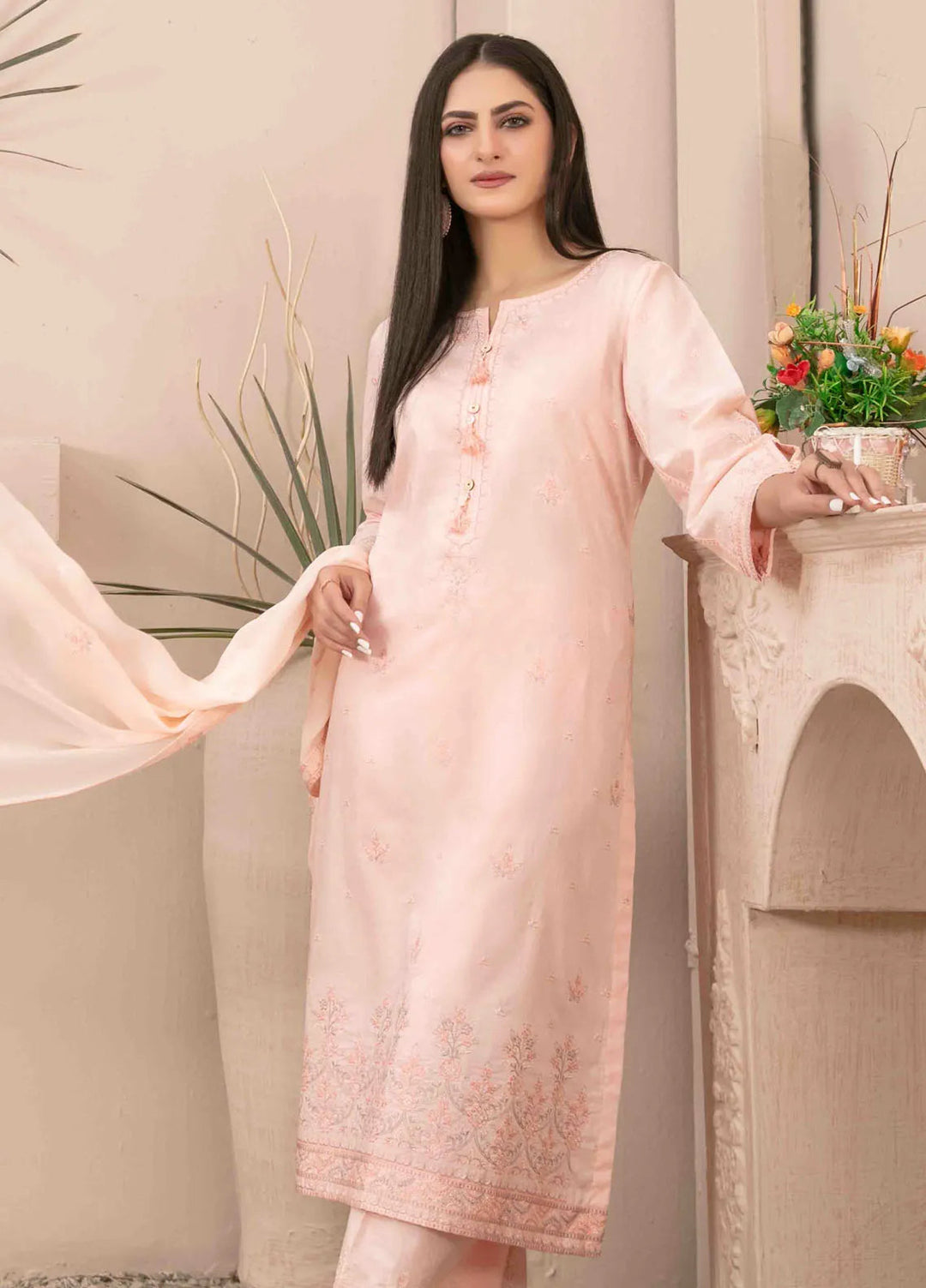 Zenel by Tawakkal Fabrics Embroidered Lawn Suits Unstitched 3 Piece TWF24Z D-2158 - Festive Collection