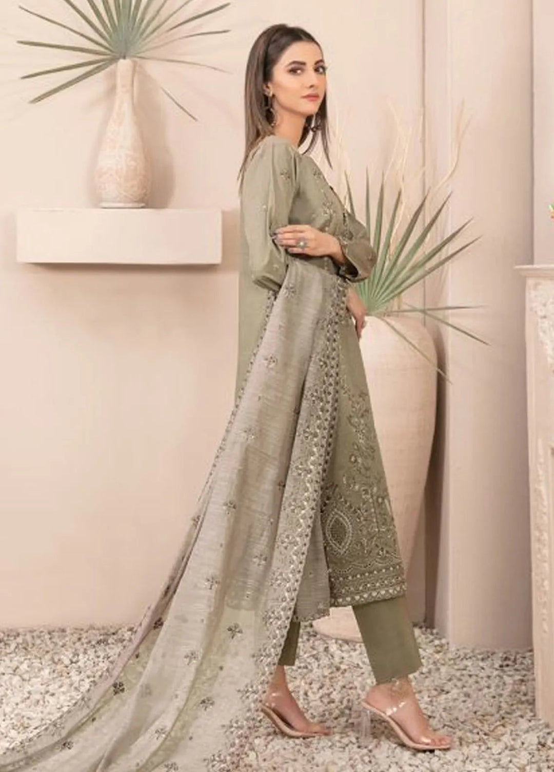 Zenel by Tawakkal Fabrics Embroidered Lawn Suits Unstitched 3 Piece TWF24Z D-2159 - Festive Collection