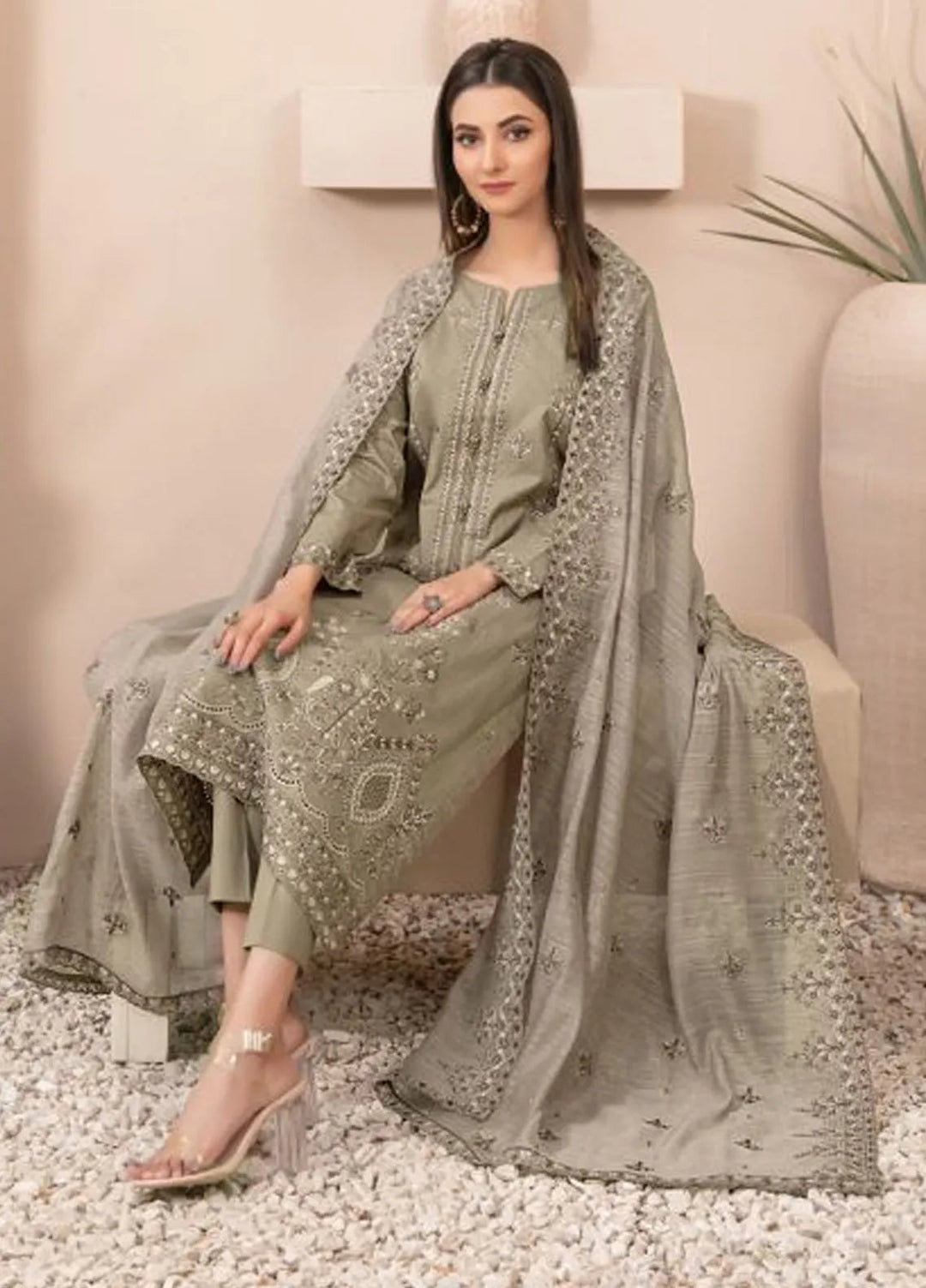 Zenel by Tawakkal Fabrics Embroidered Lawn Suits Unstitched 3 Piece TWF24Z D-2159 - Festive Collection