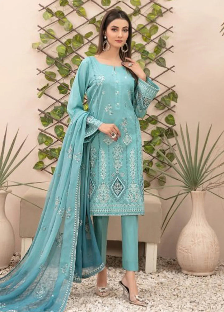 Zenel by Tawakkal Fabrics Embroidered Lawn Suits Unstitched 3 Piece TWF24Z D-2161 - Festive Collection