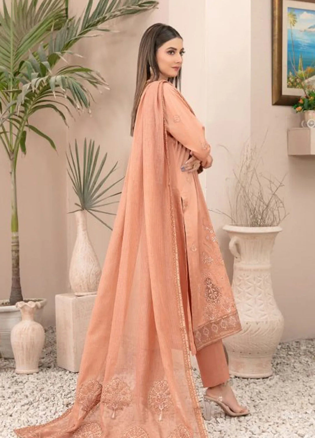 Zenel by Tawakkal Fabrics Embroidered Lawn Suits Unstitched 3 Piece TWF24Z D-2162 - Festive Collection