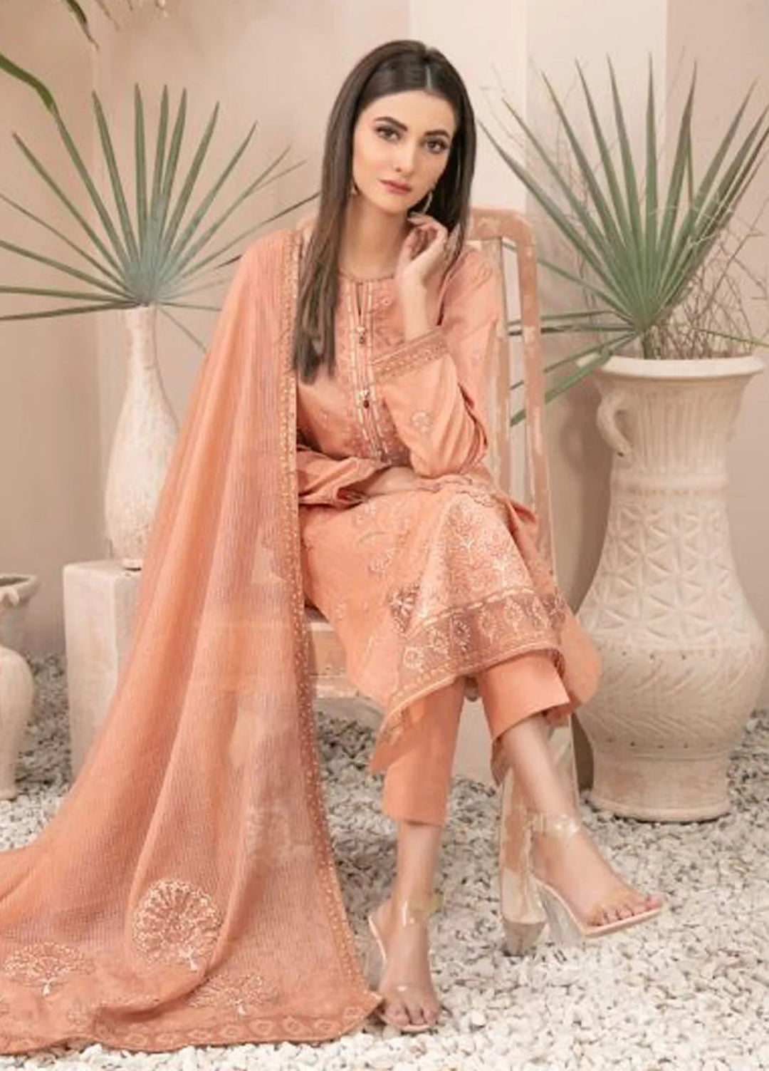 Zenel by Tawakkal Fabrics Embroidered Lawn Suits Unstitched 3 Piece TWF24Z D-2162 - Festive Collection