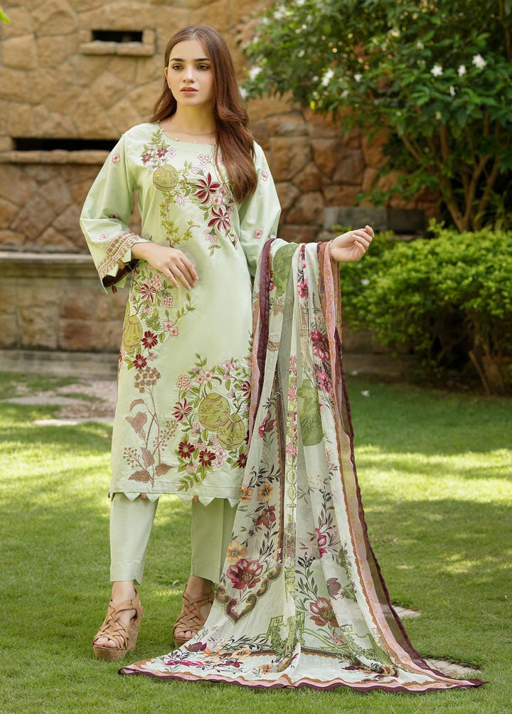 Zenia By Fine Tex Embroidered Cotton Suits Unstitched 3 Piece FNT22-Z4 ZC-02 - Winter Collection
