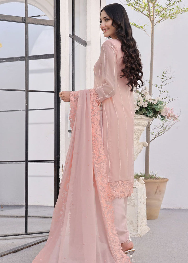 Zenia By Fine Tex Embroidered Chiffon Suit Unstitched 4 Piece FNT24Z ZC-05 - Formals Collection