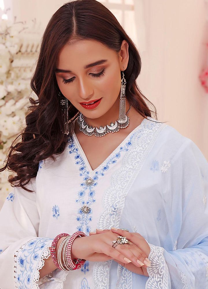 Zenia By Fine Tex Embroidered Lawn Suits Unstitched 3 Piece FNT23-Z6 ZC-01 - Summer Collection