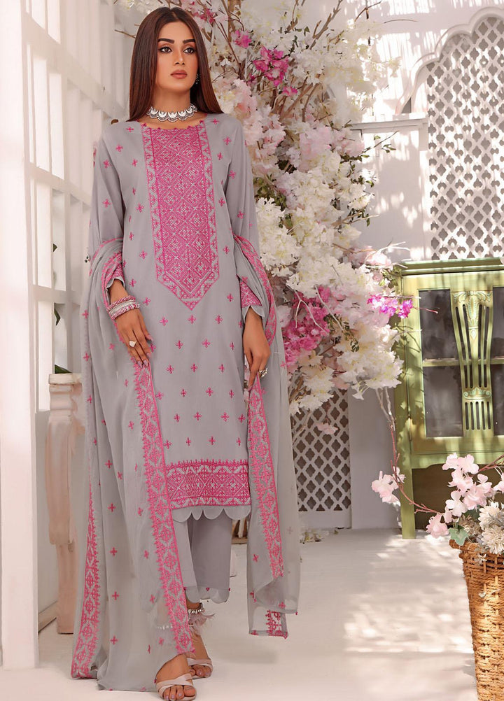 Zenia By Fine Tex Embroidered Lawn Suits Unstitched 3 Piece FNT23-Z6 ZC-02 - Summer Collection