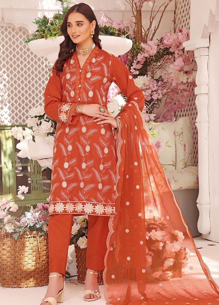 Zenia By Fine Tex Embroidered Lawn Suits Unstitched 3 Piece FNT23-Z6 ZC-04 - Summer Collection
