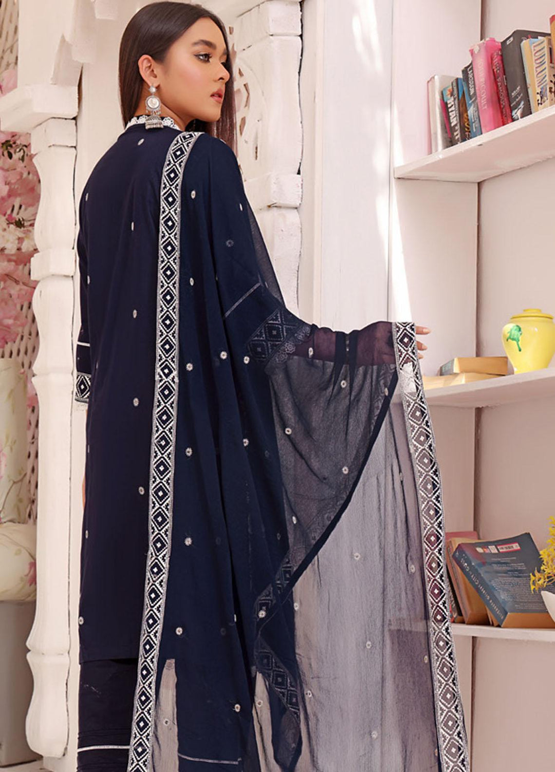 Zenia By Fine Tex Embroidered Lawn Suits Unstitched 3 Piece FNT23-Z6 ZC-05 - Summer Collection