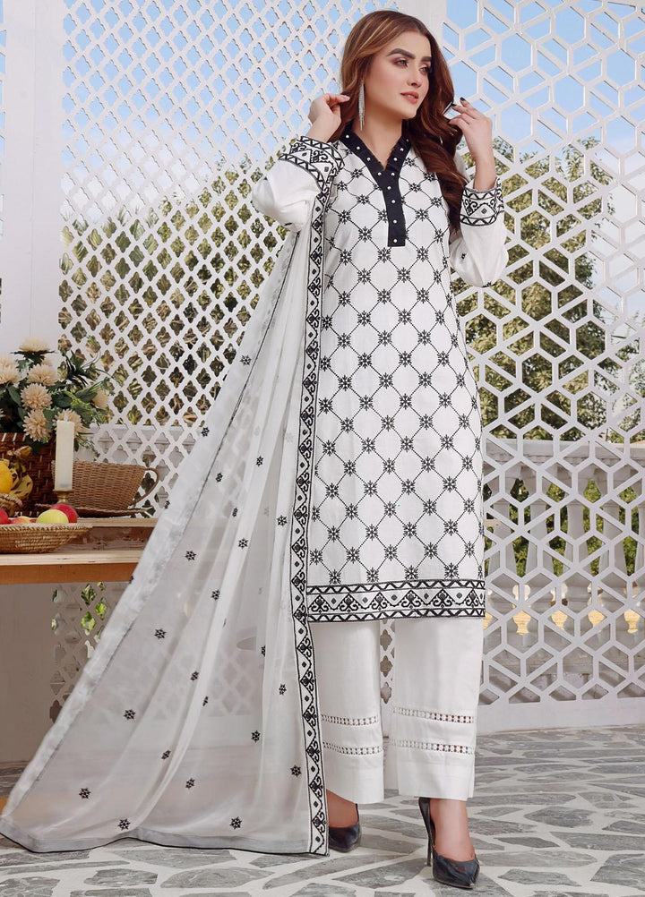 Zenia By Fine Tex Embroidered Lawn Suits Unstitched 3 Piece FNT23-Z5 ZC-02 - Summer Collection