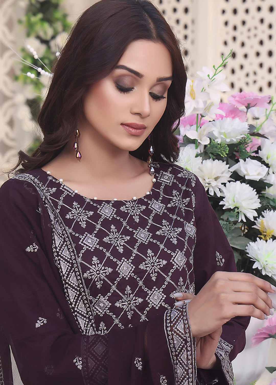 Zenia By Fine Tex Embroidered Lawn Suits Unstitched 3 Piece FNT23-Z5 ZC-03 - Summer Collection