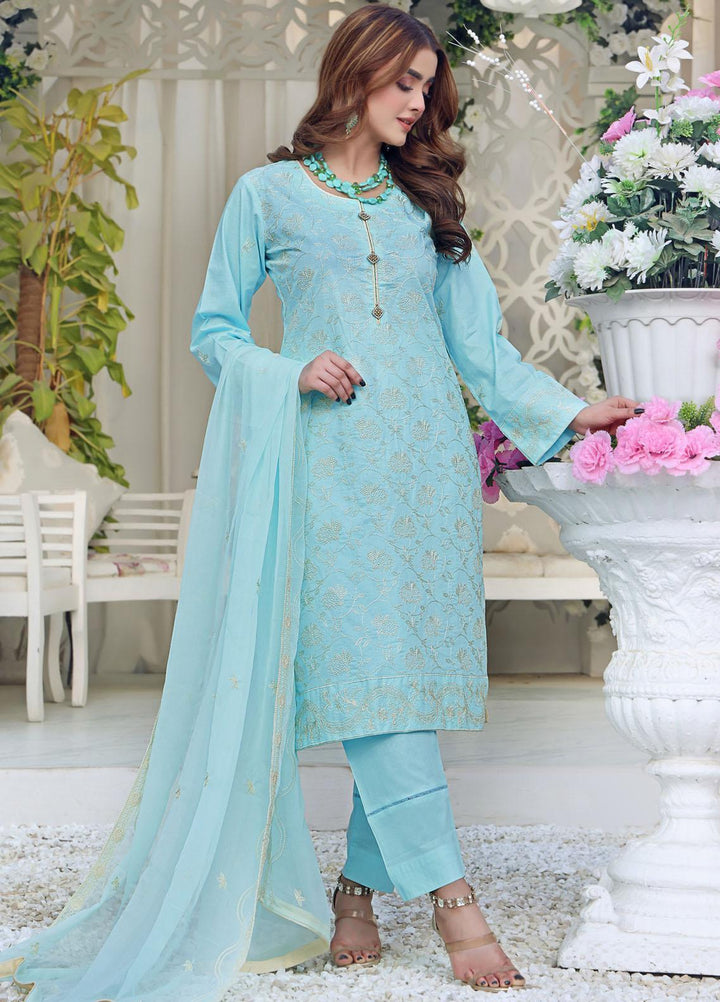 Zenia By Fine Tex Embroidered Lawn Suits Unstitched 3 Piece FNT23-Z5 ZC-04 - Summer Collection