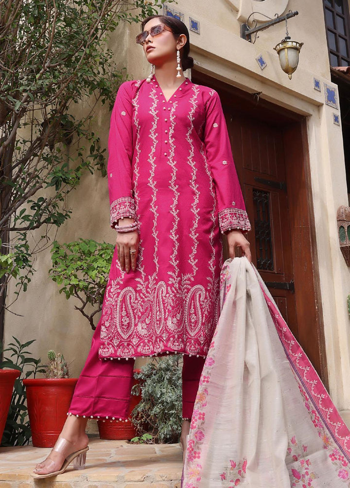 Fine Tex Embroidered Lawn Suits Unstitched 3 Piece FNT23-Z7 ZC-01 - Summer Collection