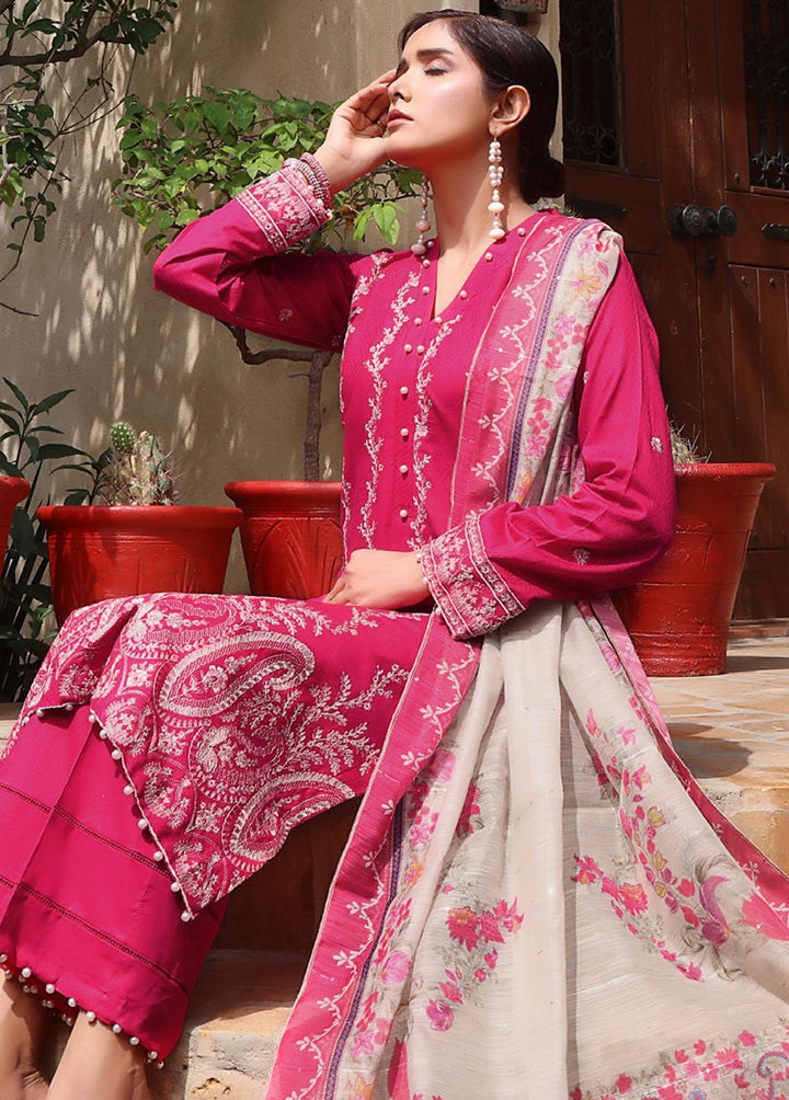 Fine Tex Embroidered Lawn Suits Unstitched 3 Piece FNT23-Z7 ZC-01 - Summer Collection