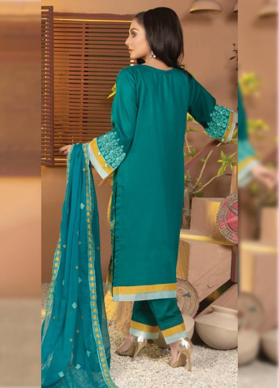 Zenia By Fine Tex Embroidered Lawn Suits Unstitched 3 Piece FNT22-Z2 03 - Summer Collection