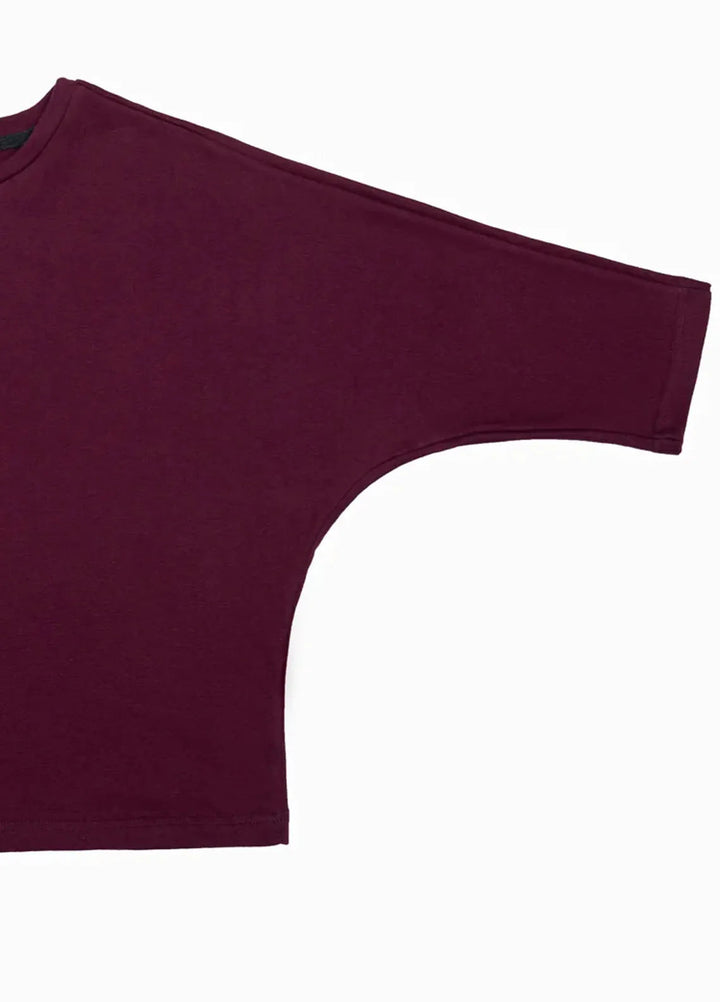 Zenyre Pret Western Top Terry 1 Piece Maroon Kimono Top