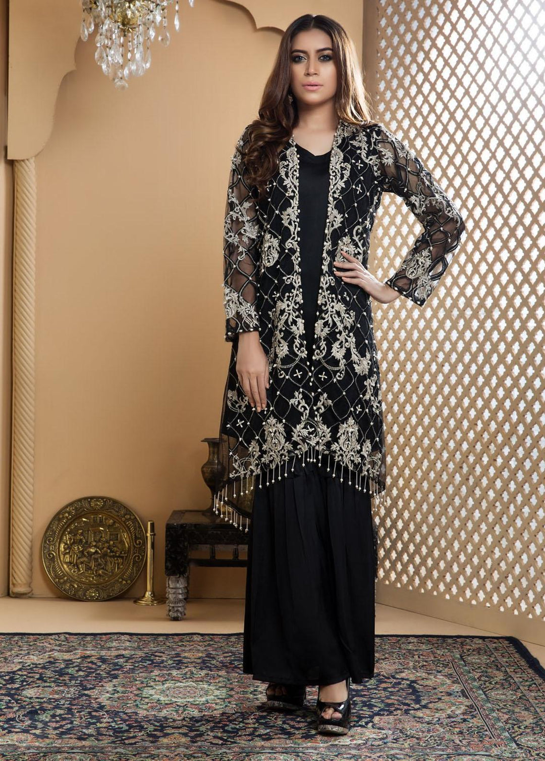 Madame Pret Embroidered Net 3 Piece MDM21Z 2389