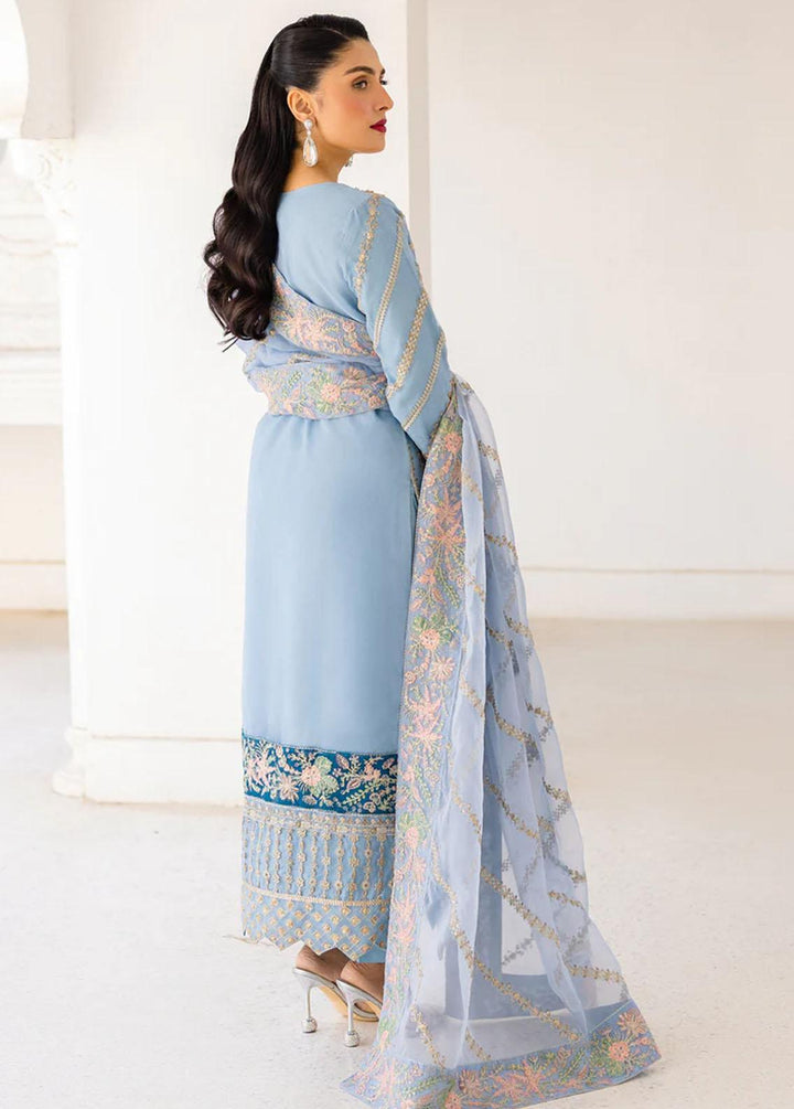 Zimal By Emaan Adeel Embroidered Organza Suits Unstitched 3 Piece EA23Z ZM-03 Arzish - Luxury Collection