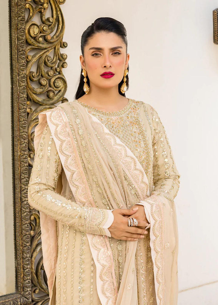 Zimal By Emaan Adeel Embroidered Chiffon Suits Unstitched 3 Piece EA23Z ZM-05 Natalia - Luxury Collection