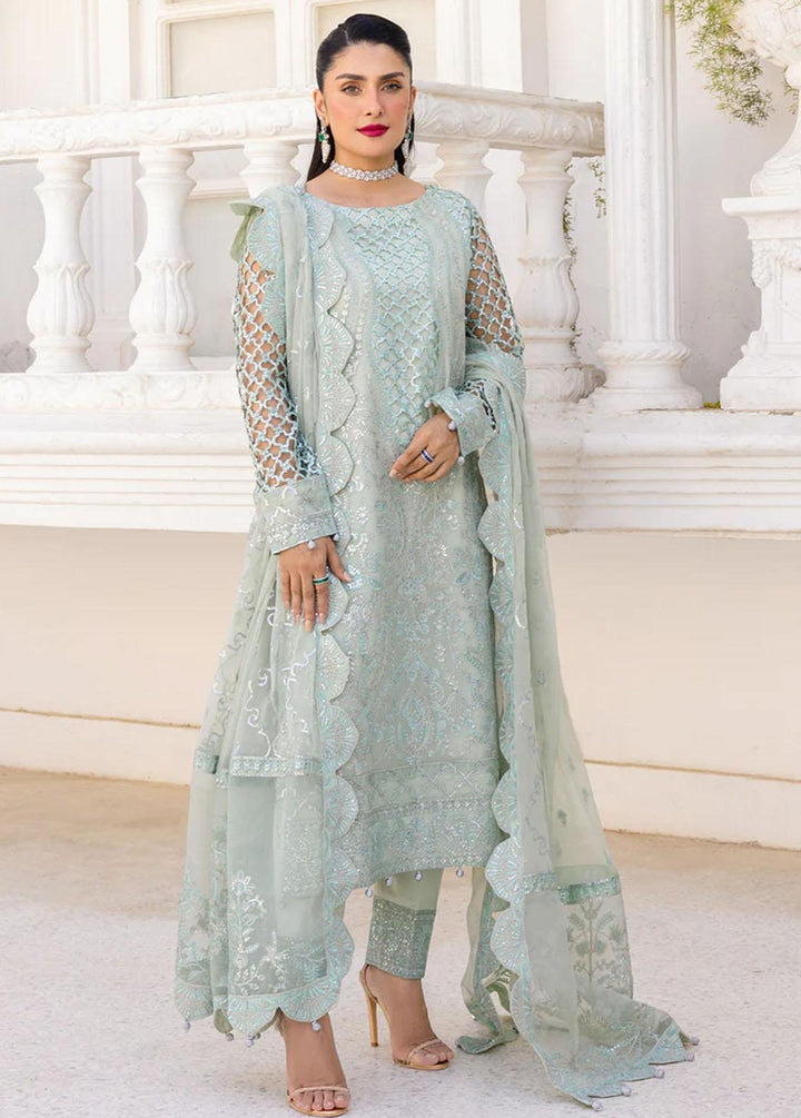 Zimal By Emaan Adeel Embroidered Chiffon Suits Unstitched 3 Piece EA23Z ZM-07 Zernaab - Luxury Collection