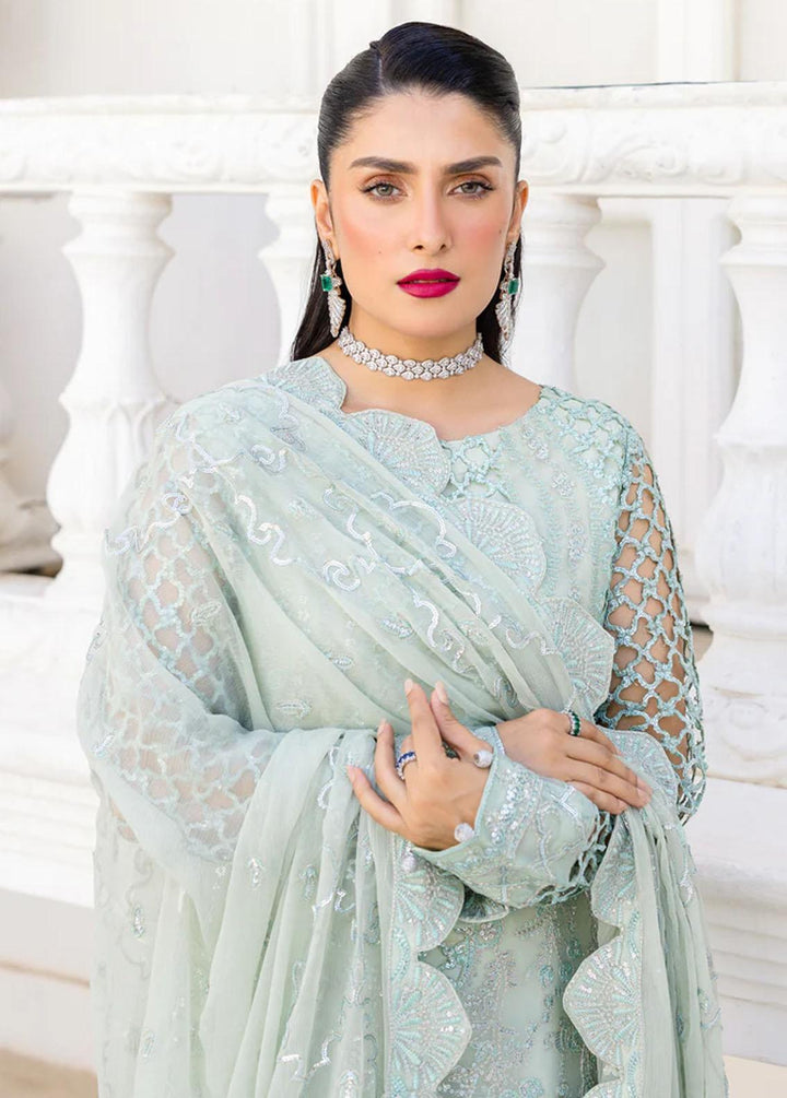 Zimal By Emaan Adeel Embroidered Chiffon Suits Unstitched 3 Piece EA23Z ZM-07 Zernaab - Luxury Collection