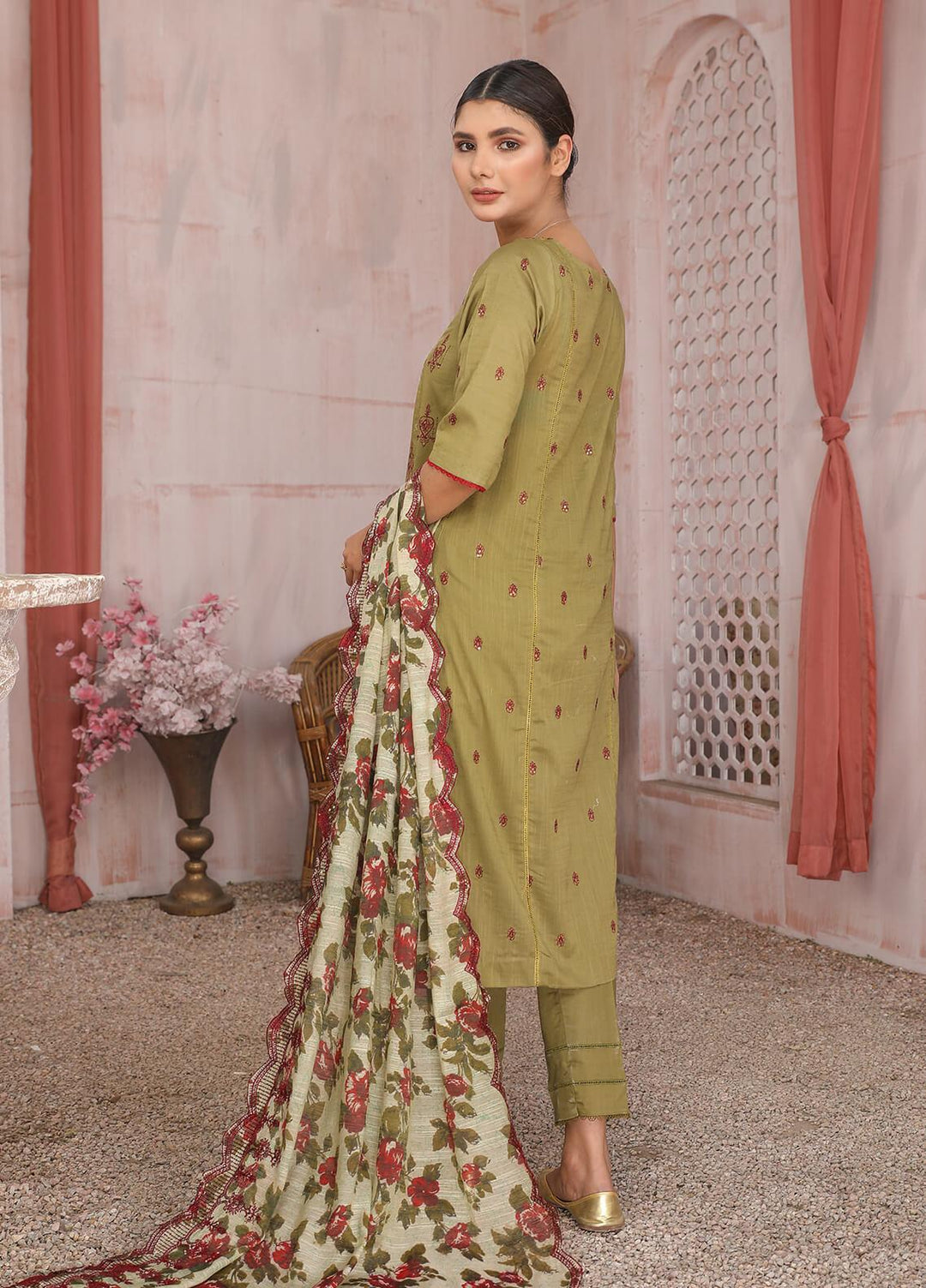 Zimal by Humdum Embroidered Lawn Suits Unstitched 3 Piece HD22Z D-05 - Summer Collection