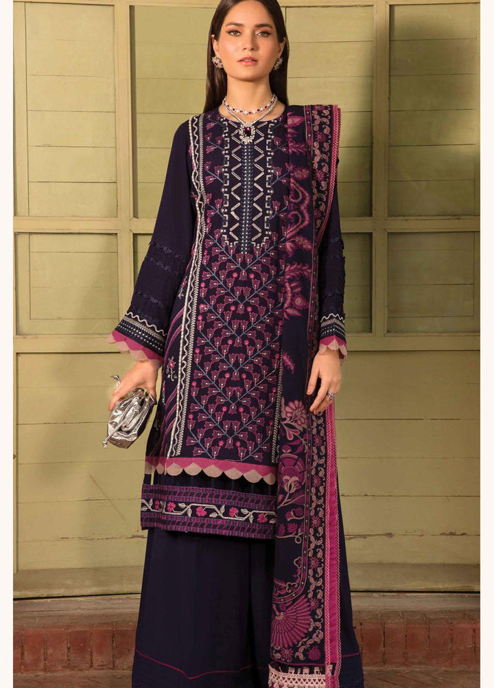 Zinnia by Rang Rasiya Embroidered Dobby Linen Suits Unstitched 3 Piece RR21ZN FAREESIA-09 - Winter Collection
