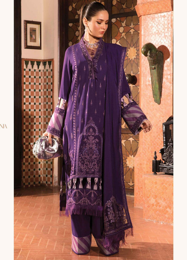 Zinnia by Rang Rasiya Embroidered Dobby Linen Suits Unstitched 3 Piece RR21ZN MERAKI-08 - Winter Collection