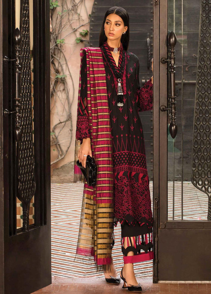 Zinnia by Rang Rasiya Embroidered Dobby Linen Suits Unstitched 3 Piece RR21ZN SALVA-02 - Winter Collection