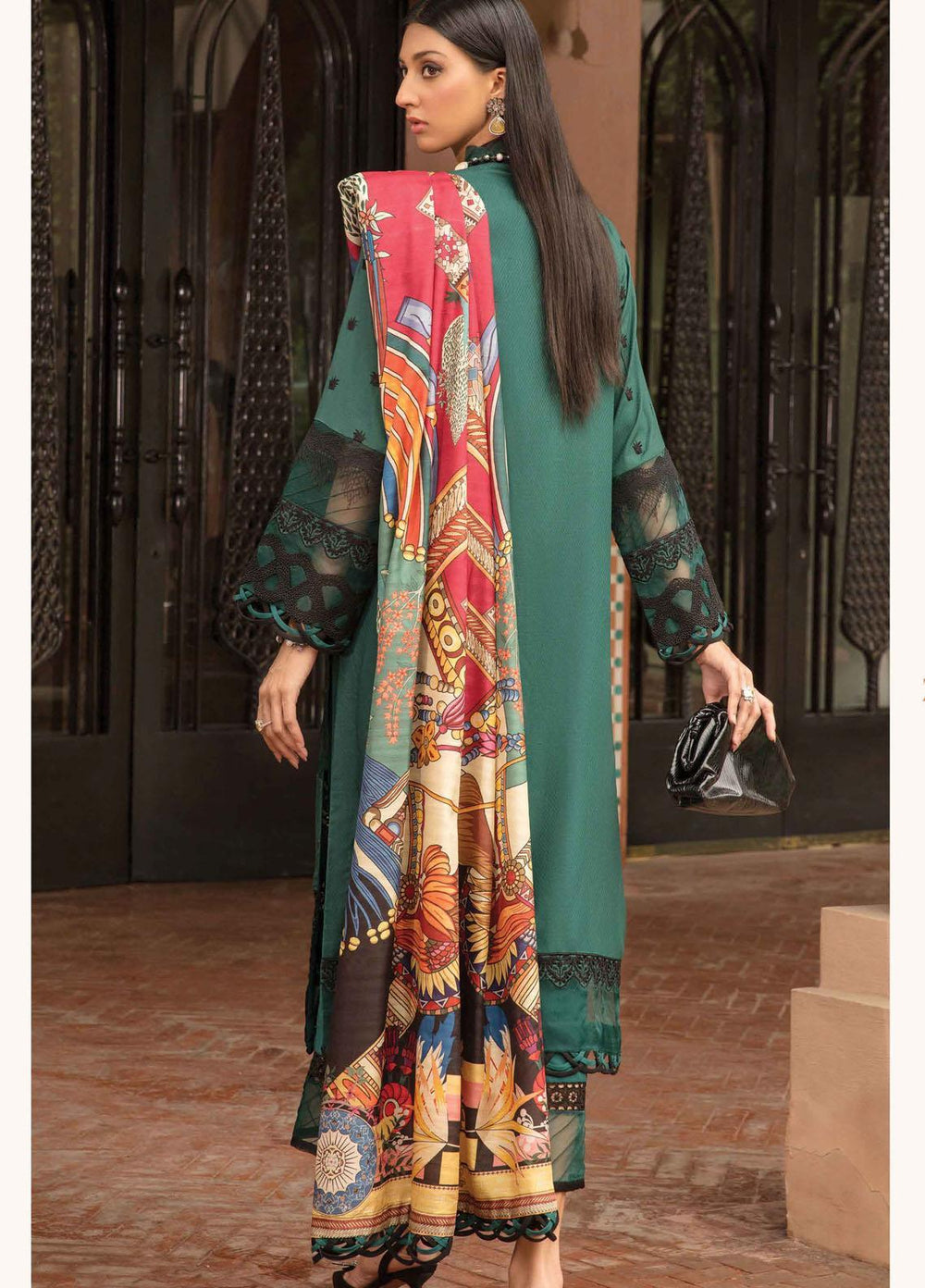 Zinnia by Rang Rasiya Embroidered Dobby Linen Suits Unstitched 3 Piece RR21ZN TRIVIA-10 - Winter Collection