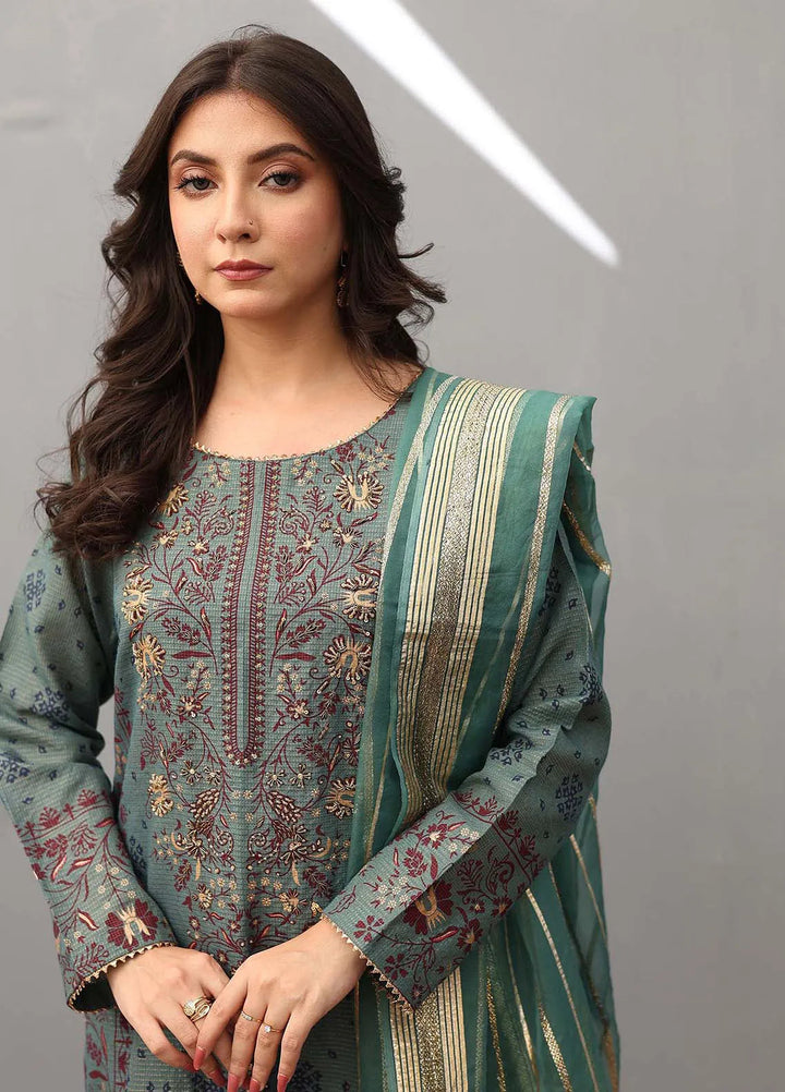 Ziphyer Pret Galaxy Check 3 Piece Suit Green Aura