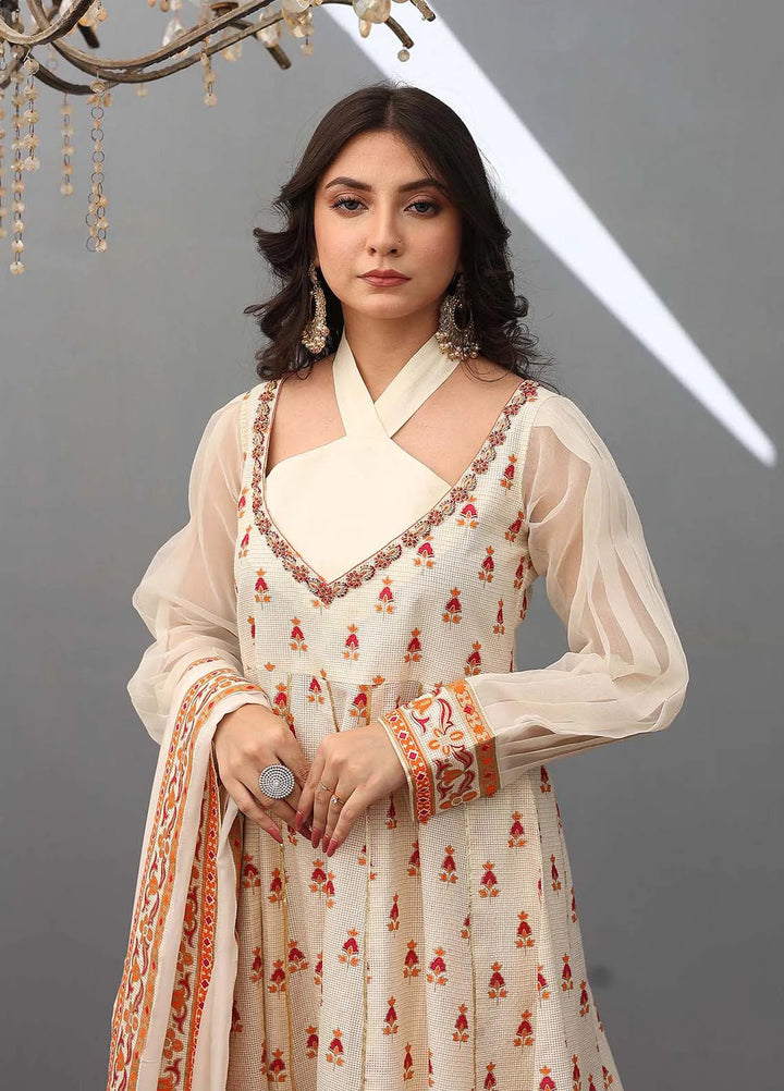 Ziphyer Pret Galaxy Check 3 Piece Suit Ivory Flame