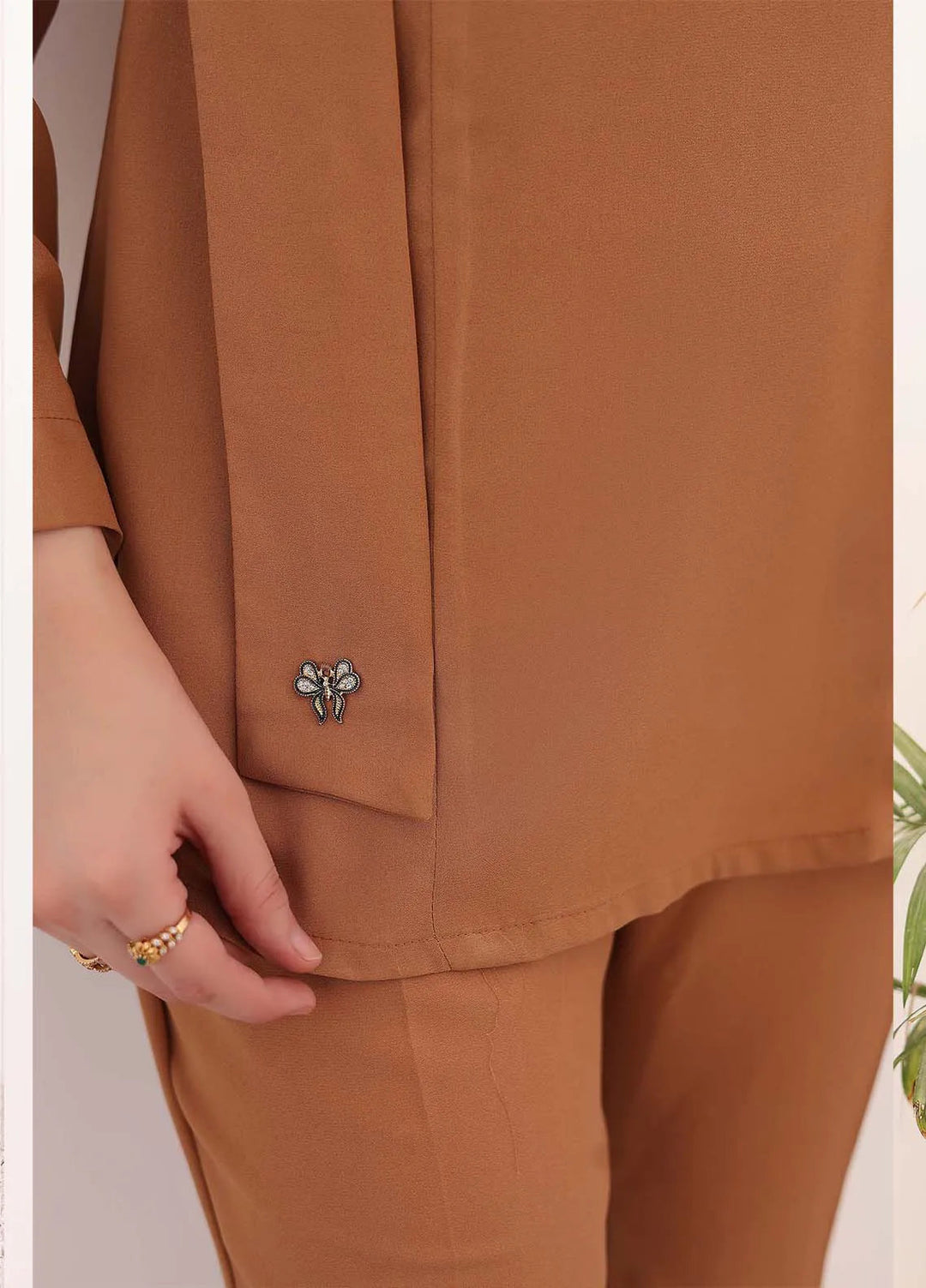 Ziphyer Pret Georgette 2 Piece Suit Urban Beige