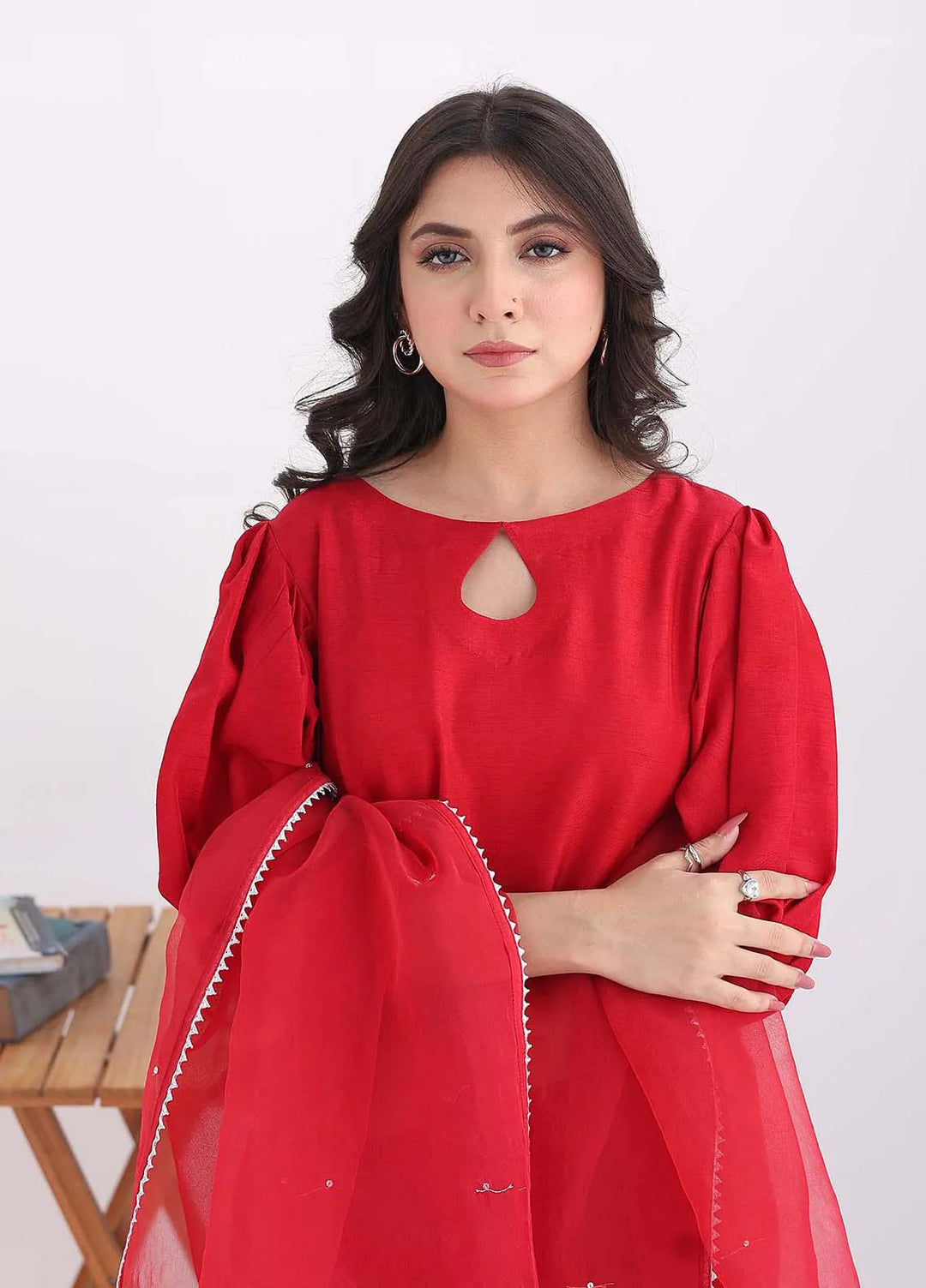 Ziphyer Pret Korean Silk 3 Piece Suit Anar