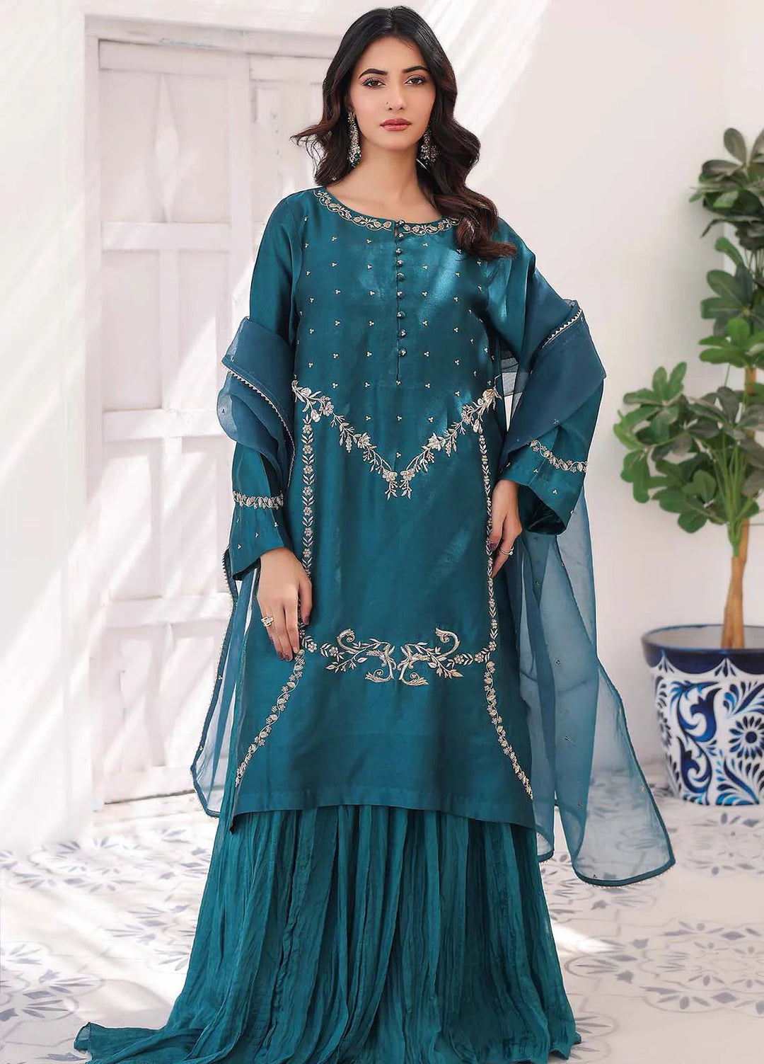 Ziphyer Pret Sheesha Silk 2 Piece Suit Meher