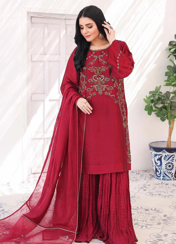 Ziphyer Pret Sheesha Silk 2 Piece Suit Zarqash