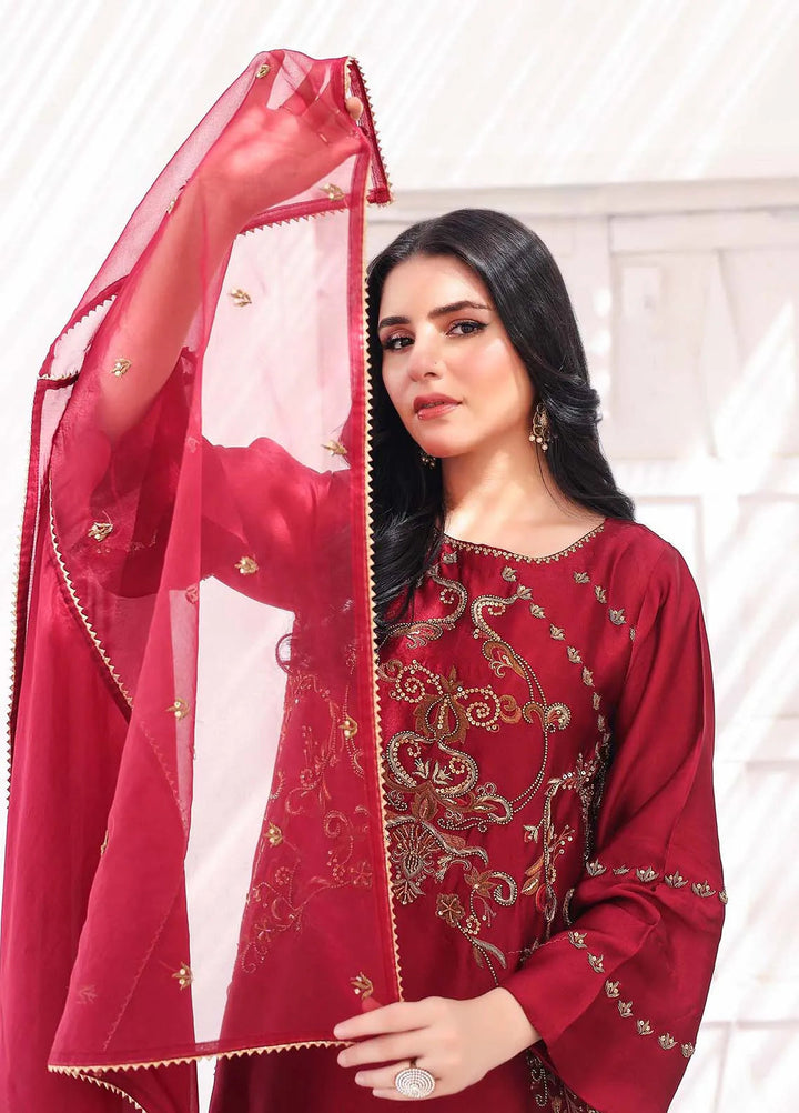 Ziphyer Pret Sheesha Silk 2 Piece Suit Zarqash