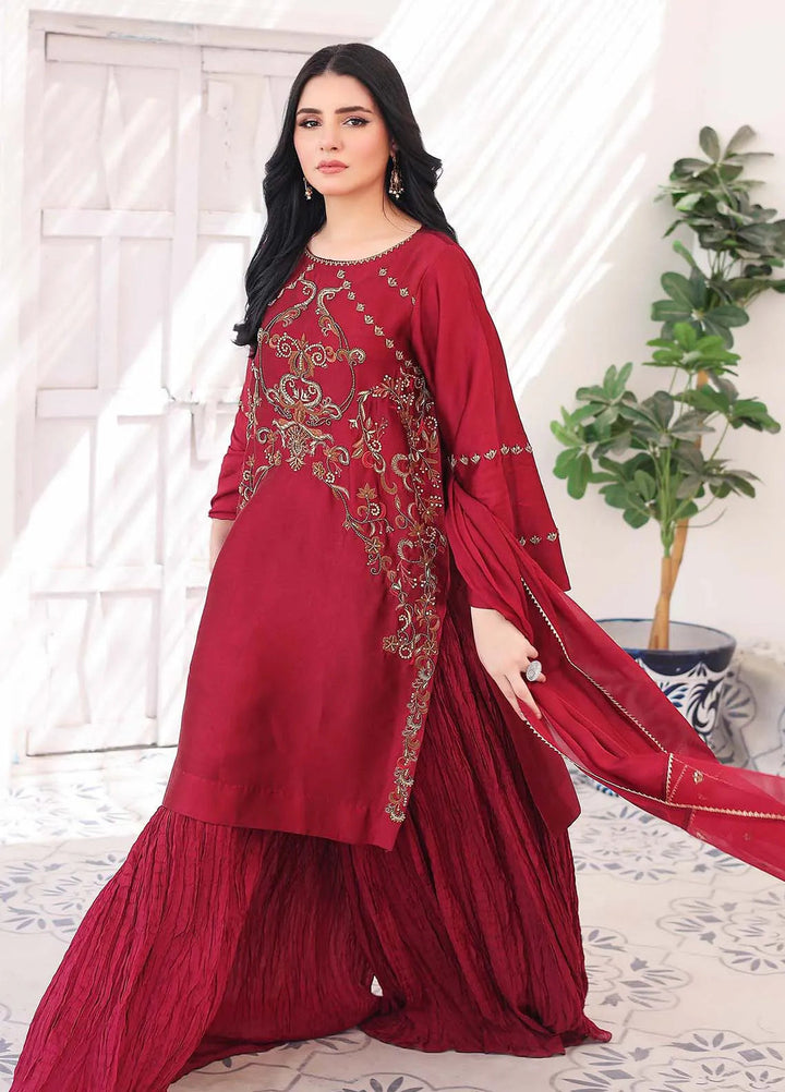 Ziphyer Pret Sheesha Silk 2 Piece Suit Zarqash