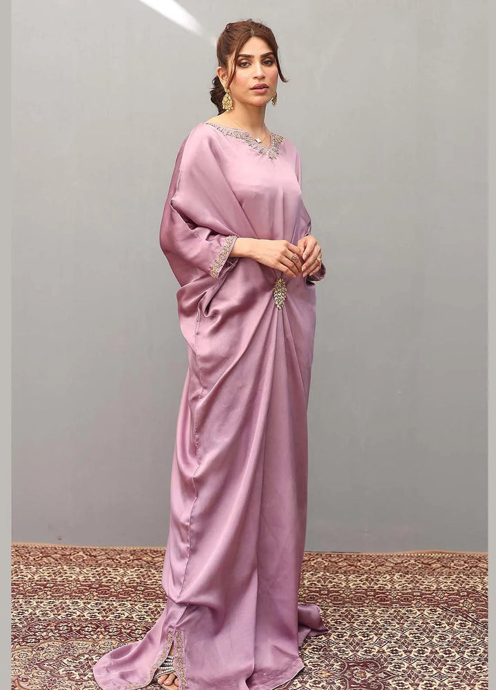 Ziphyer Pret Short Silk Kaftan Indigo Dust