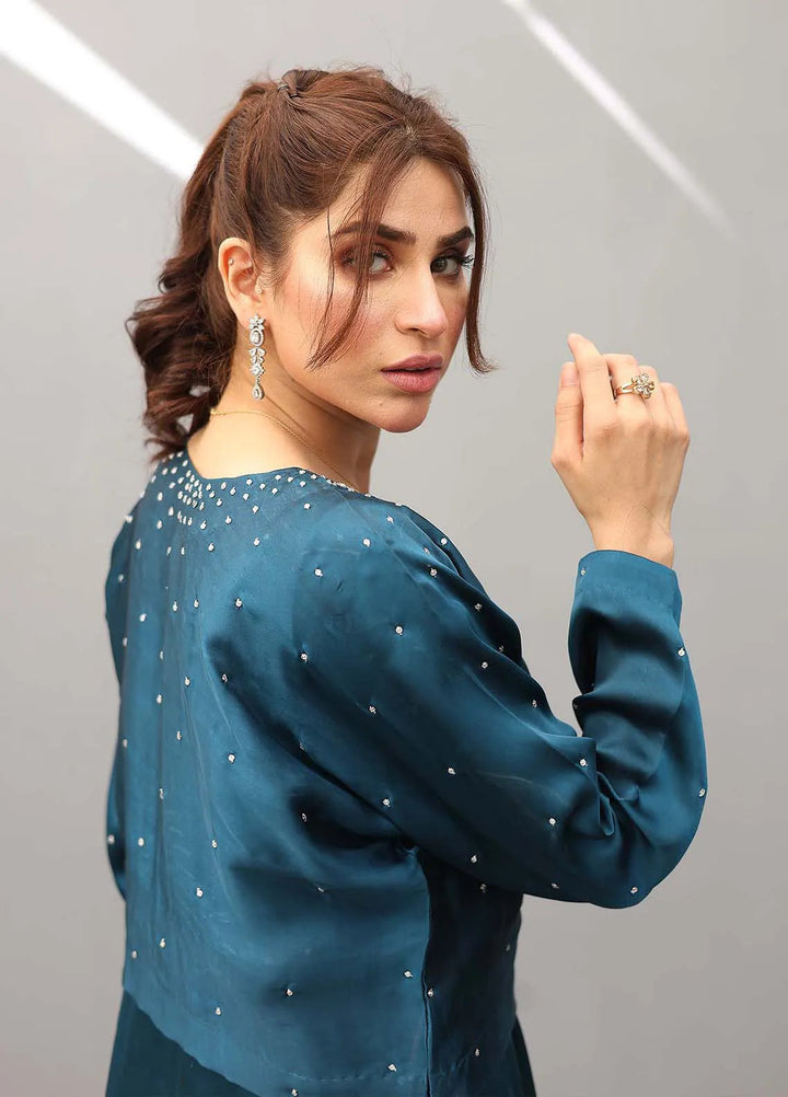 Ziphyer Pret Short Silk Kaftan Mint Frost