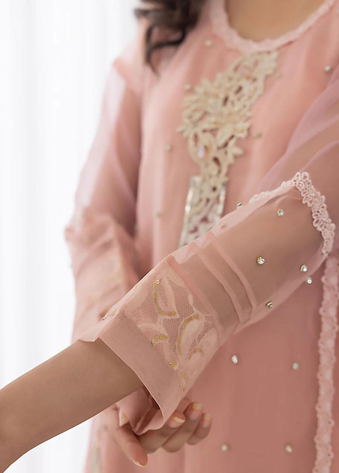 Cyanic Pret Embroidered Organza 2 Piece Suit ETHEREA