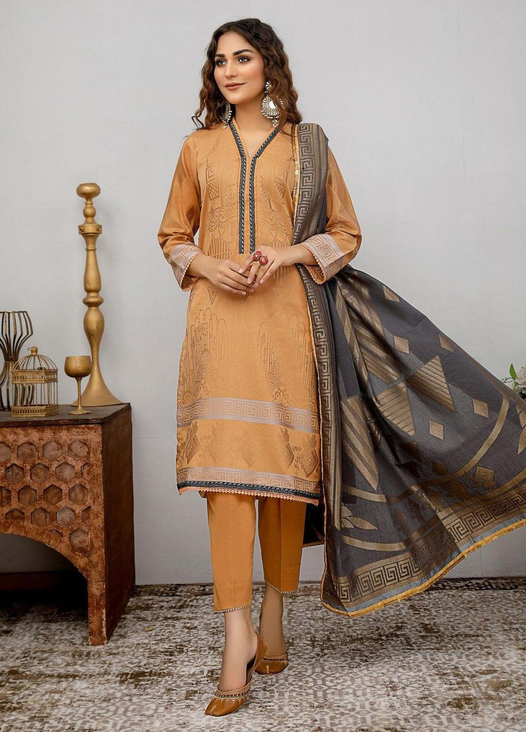 Ziva By Safwa Jacquard Lawn Suits Unstitched 3 Piece SW23Z SJC-04 - Summer Collection