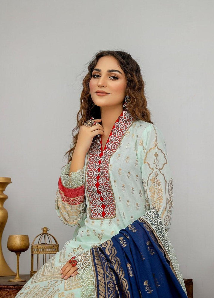 Ziva By Safwa Jacquard Lawn Suits Unstitched 3 Piece SW23Z SJC-05 - Summer Collection
