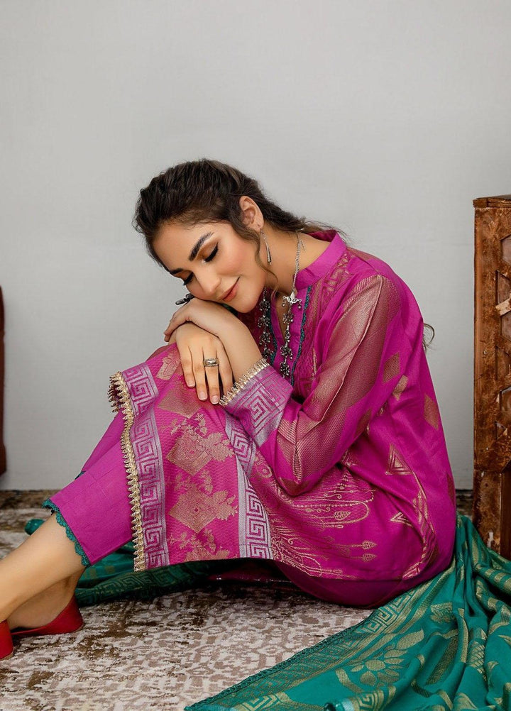 Ziva By Safwa Jacquard Lawn Suits Unstitched 3 Piece SW23Z SJC-06 - Summer Collection