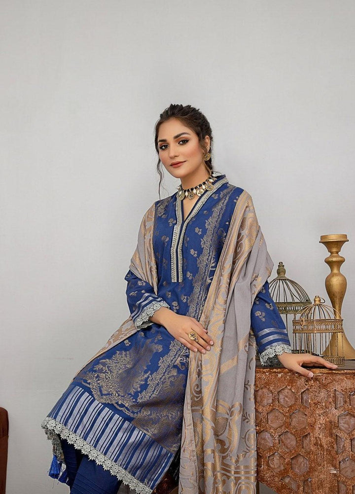 Ziva By Safwa Jacquard Lawn Suits Unstitched 3 Piece SW23Z SJC-07 - Summer Collection