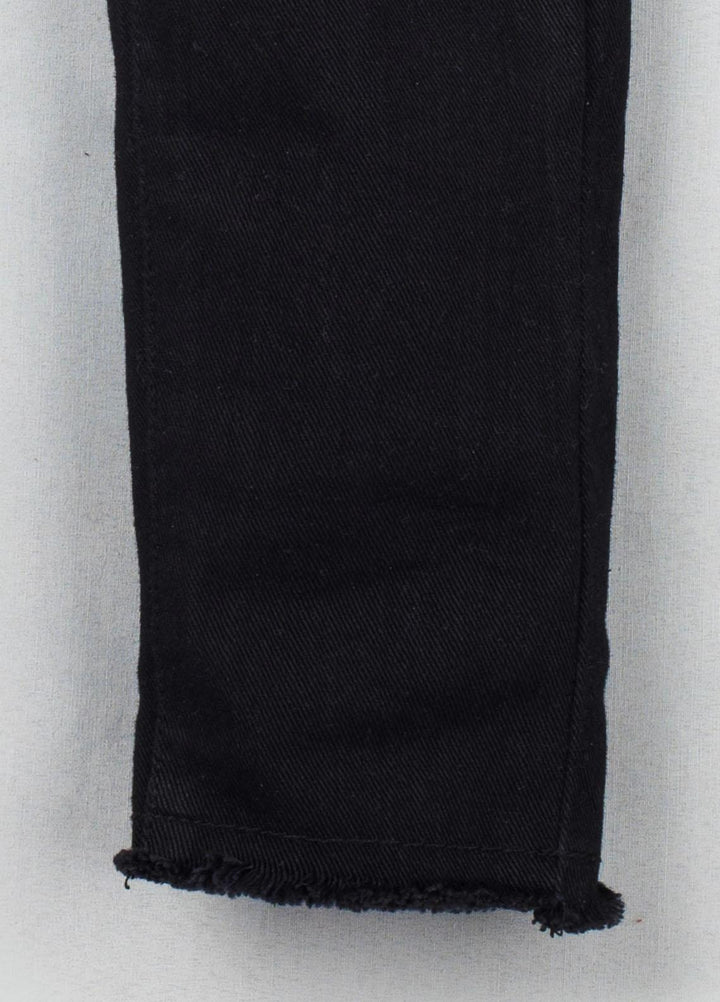 Ziva Denim Casual Girls Jeans -  ZA21T Black Ripped