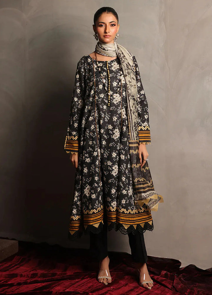 Zlooms Printed Dobby Cotton Suit Unstitched 3 Piece ZL25-C08-01 - Summer Collection