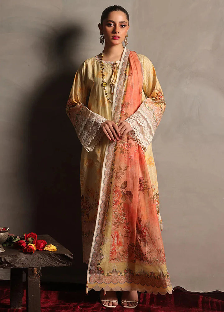 Zlooms Printed Dobby Cotton Suit Unstitched 3 Piece ZL25-C08-05 - Summer Collection