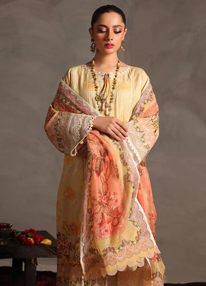 Zlooms Printed Dobby Cotton Suit Unstitched 3 Piece ZL25-C08-05 - Summer Collection