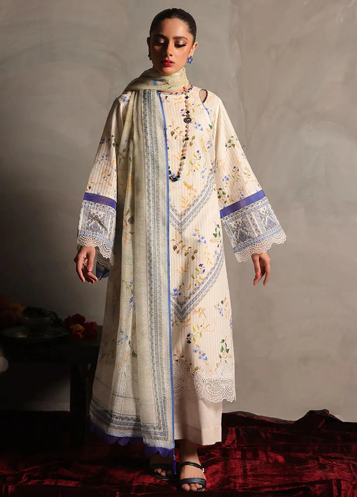 Zlooms Printed Dobby Cotton Suit Unstitched 3 Piece ZL25-C08-06 - Summer Collection